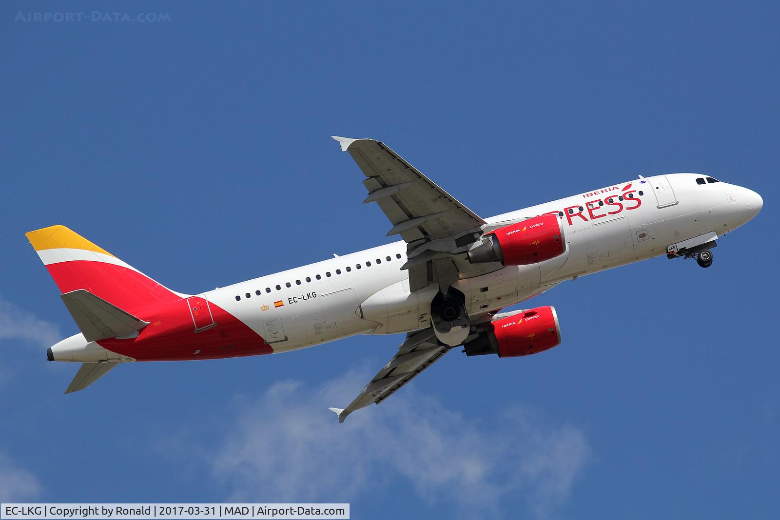 EC-LKG, 1999 Airbus A320-214 C/N 1047, at mad