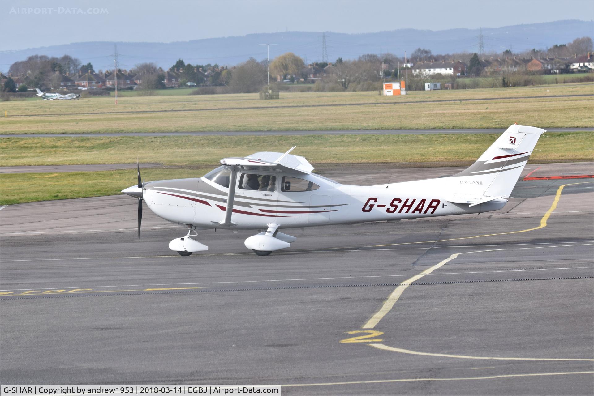 G-SHAR, 2005 Cessna 182T Skylane C/N 18281636, G-SHAR at Gloucestershire Airport.