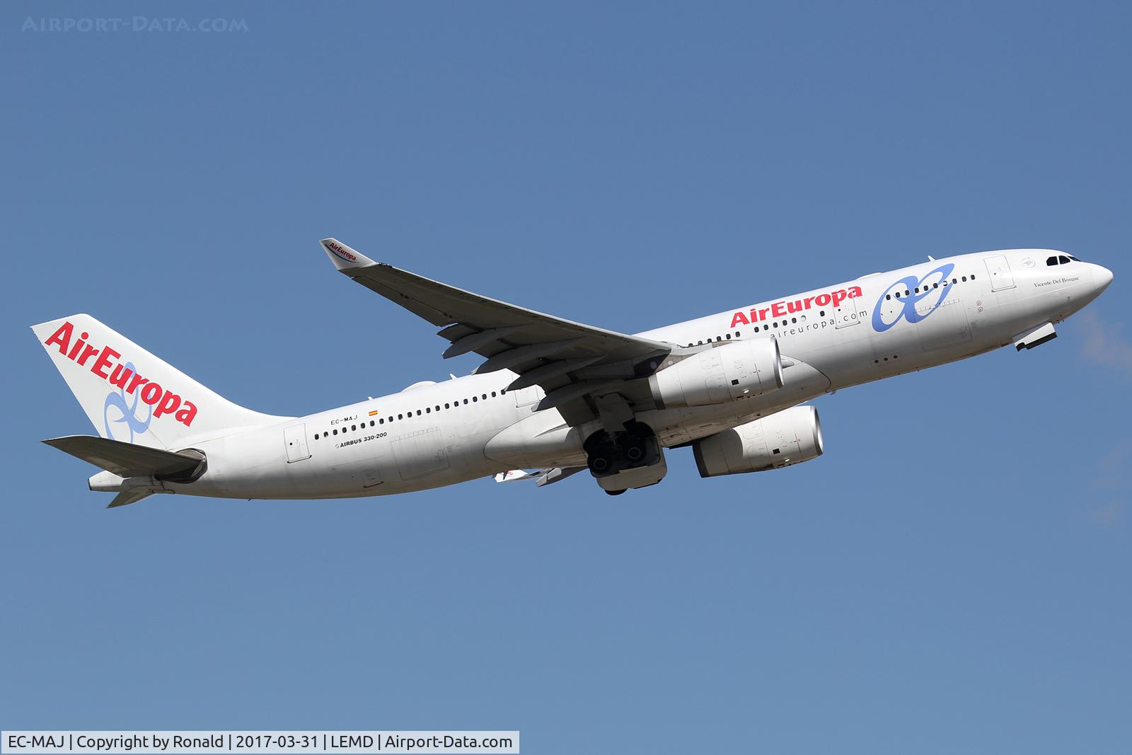 EC-MAJ, 2009 Airbus A330-243 C/N 992, at mad