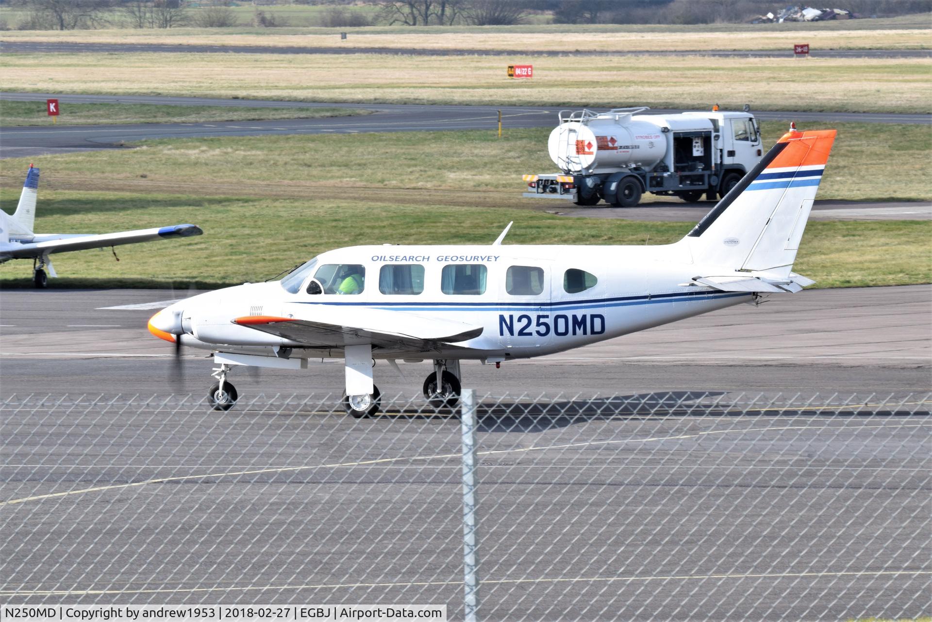 N250MD, 1971 Piper PA-31 Navajo C/N 31-742, N250MD at Gloucestershire Airport.