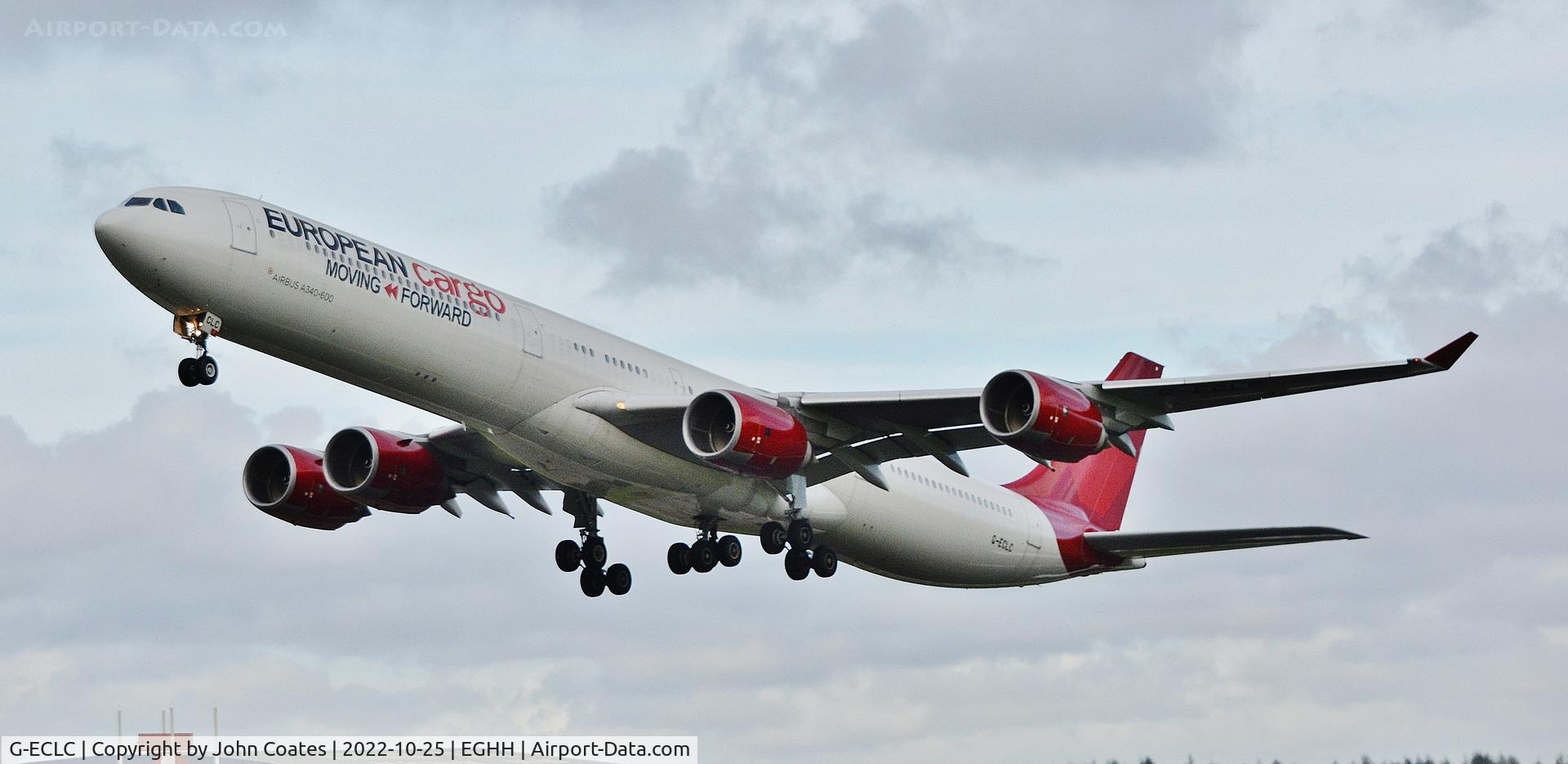 G-ECLC, 2006 Airbus A340-642 C/N 768, Climbing away from 26