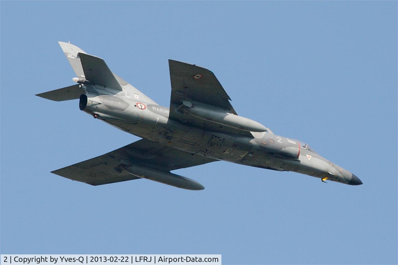 2, Dassault Super Etendard C/N 2, Dassault Super Etendard M, Climbing from rwy 08, Landivisiau Naval Air Base (LFRJ)