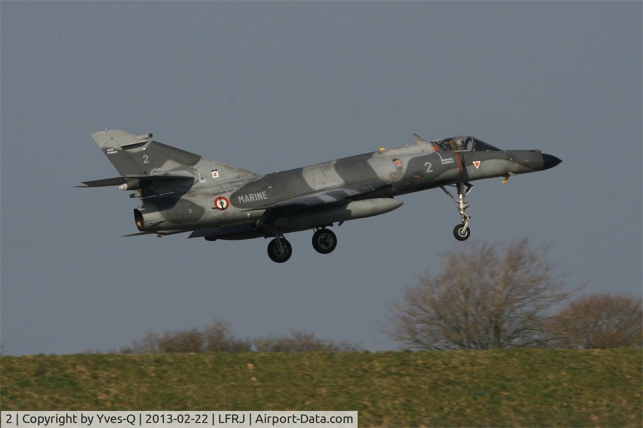 2, Dassault Super Etendard C/N 2, Dassault Super Etendard M, On final rwy 08, Landivisiau Naval Air Base (LFRJ)