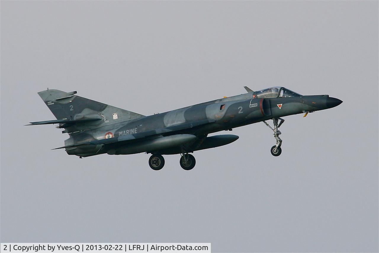 2, Dassault Super Etendard C/N 2, Dassault Super Etendard M, On final rwy 08, Landivisiau Naval Air Base (LFRJ)