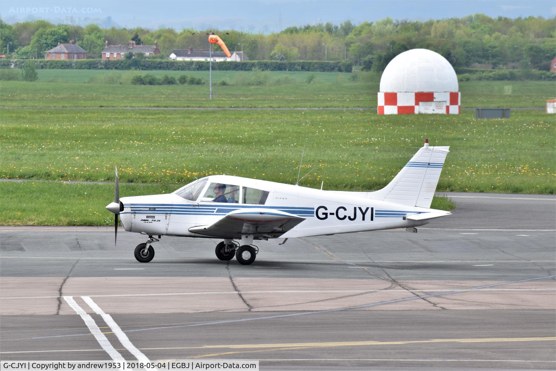 G-CJYI, 1971 Piper PA-28-140 Cherokee C/N 28-7225145, G-CJYI at Gloucestershire Airport.