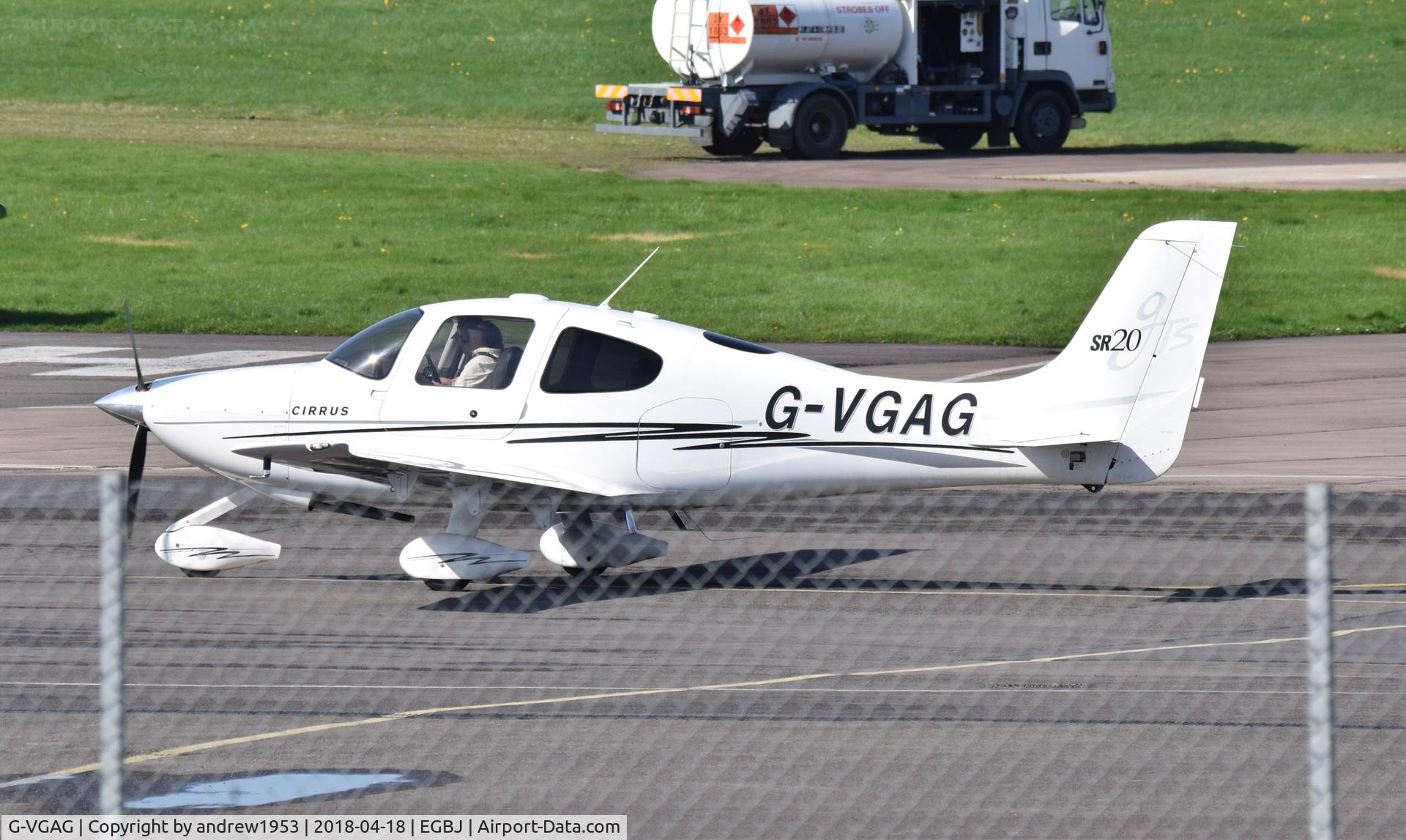 G-VGAG, 2005 Cirrus SR20 GTS C/N 1572, G-VGAG at Gloucestershire Airport.
