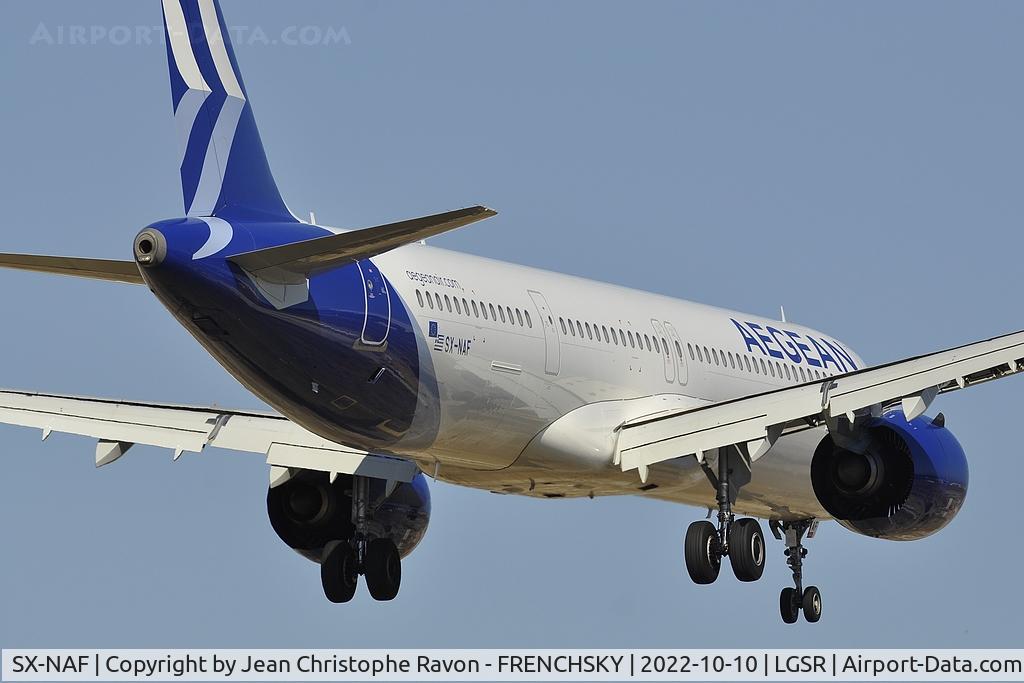 SX-NAF, 2022 Airbus A321-271NX C/N 10920, A3354/AEE4SR from Athénes