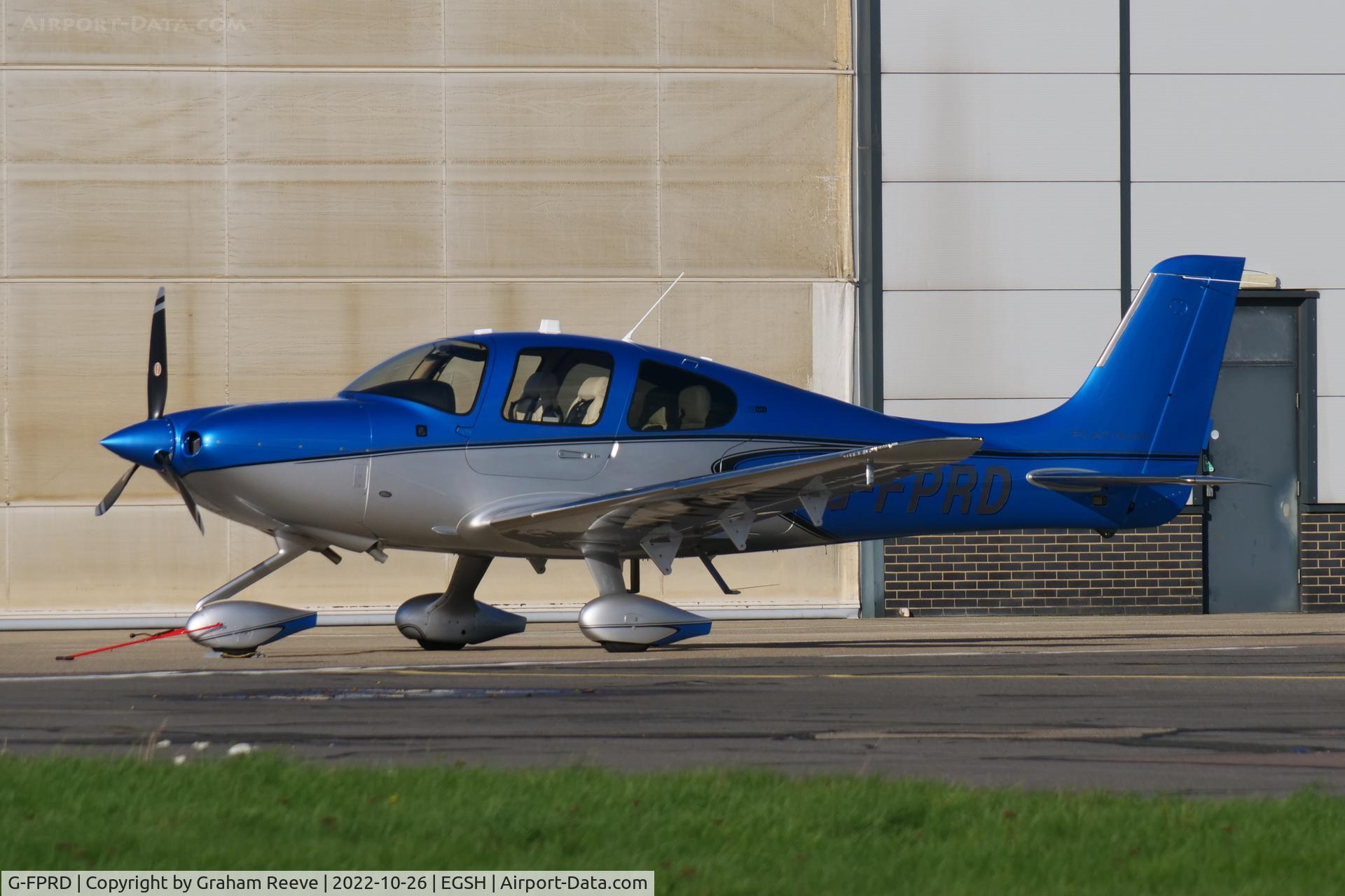 G-FPRD, 2020 Cirrus SR22 C/N 4919, Parked at Norwich.