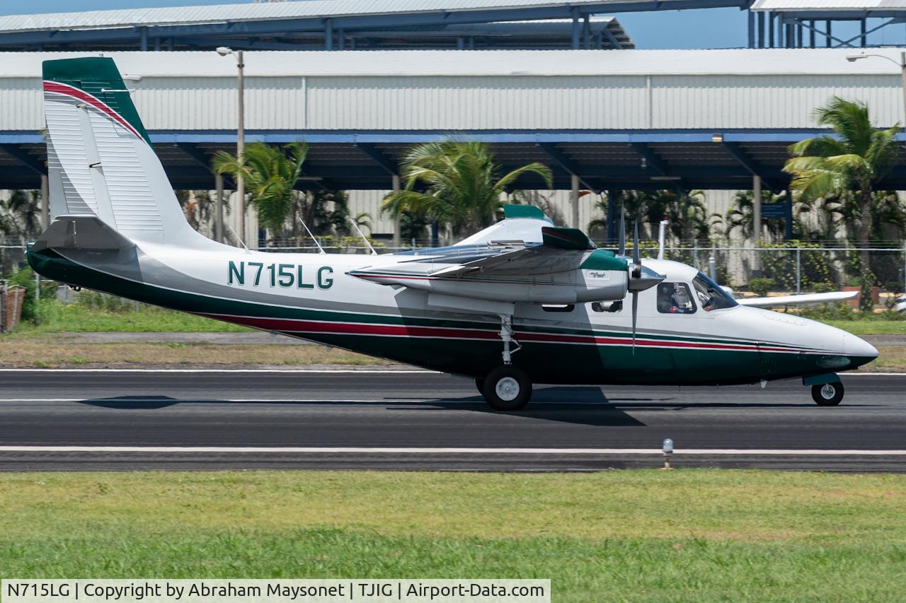 N715LG, 1962 Aero Commander 500-B C/N 500B-1174-90, Landing on runway 9