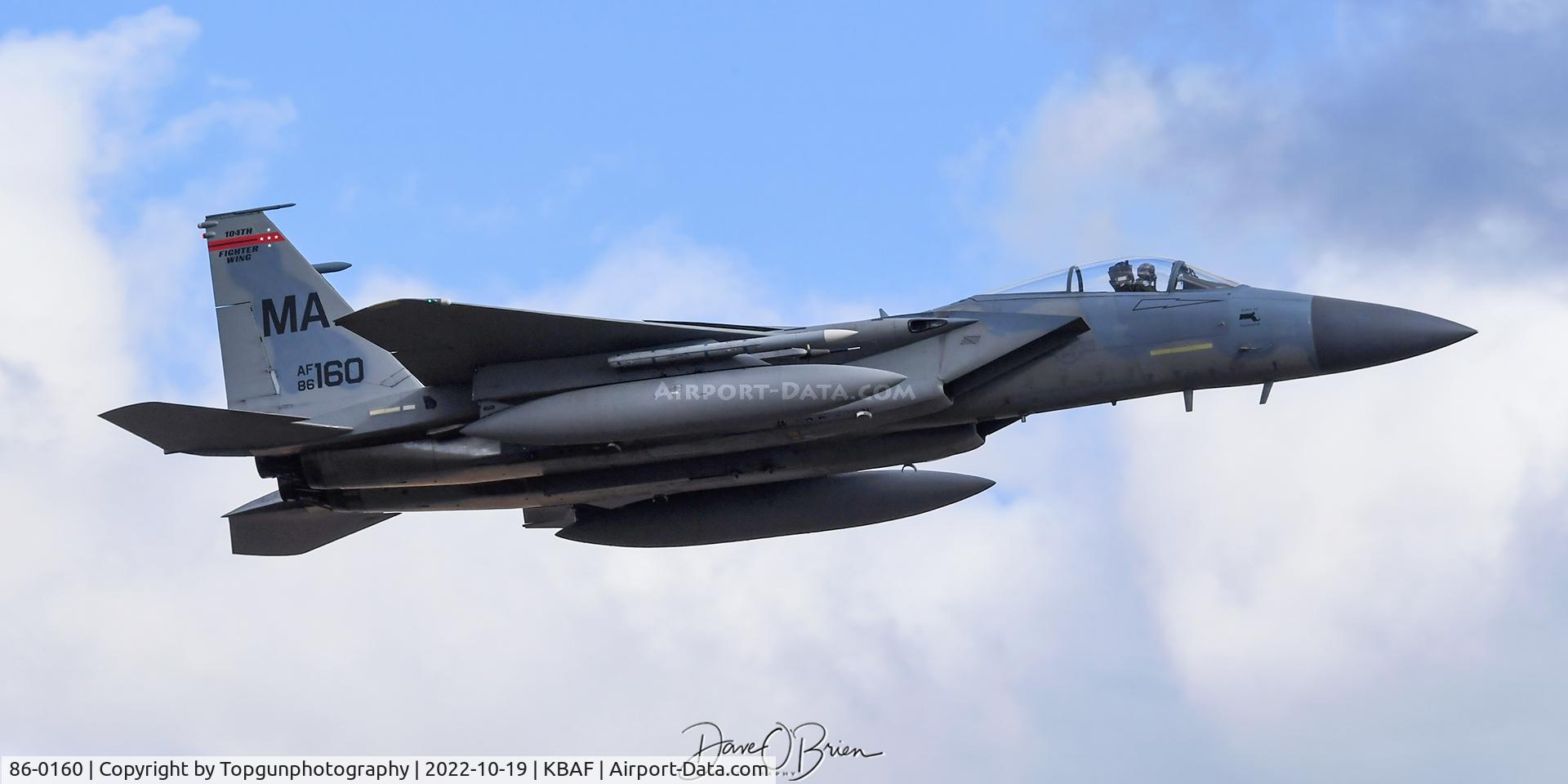 86-0160, 1986 McDonnell Douglas F-15C Eagle C/N 1007/C388, LETHAL12 in the overhead
