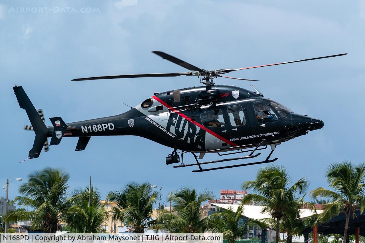 N168PD, 2013 Bell 429 GlobalRanger C/N 57161, Landing on runway 9