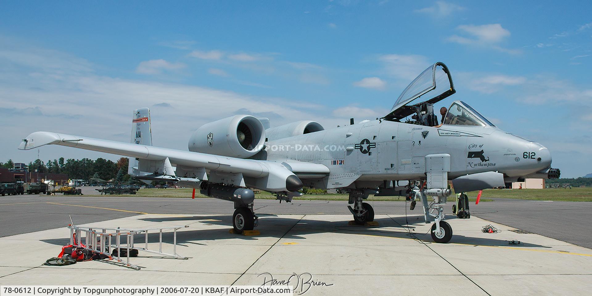 78-0612, 1978 Fairchild Republic A-10A Thunderbolt II C/N A10-0232, Getting ready for afternoon flight