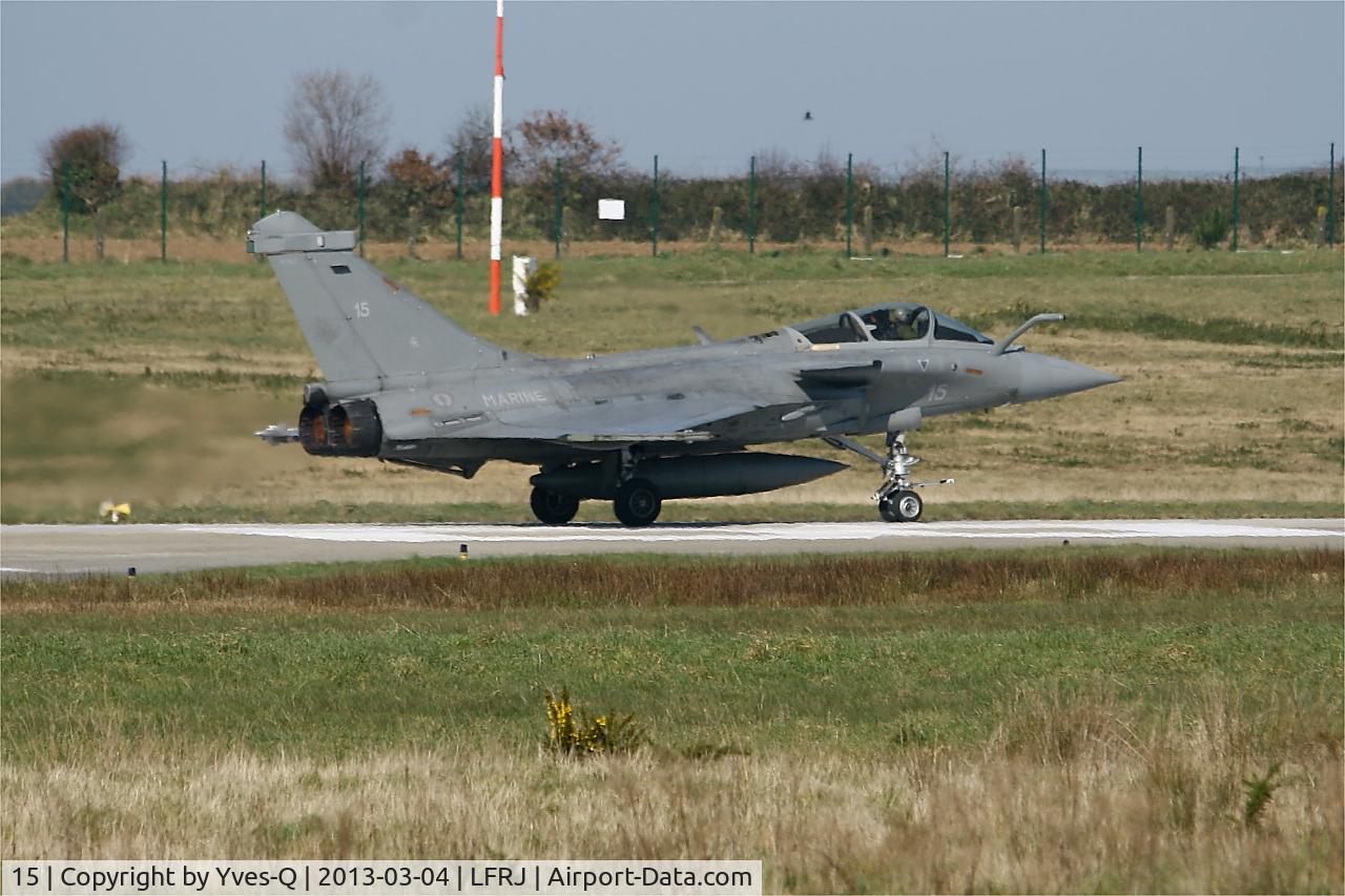 15, Dassault Rafale M C/N 15, Dassault Rafale M, Takeoff run rwy 08, Landivisiau Naval Air Base (LFRJ)