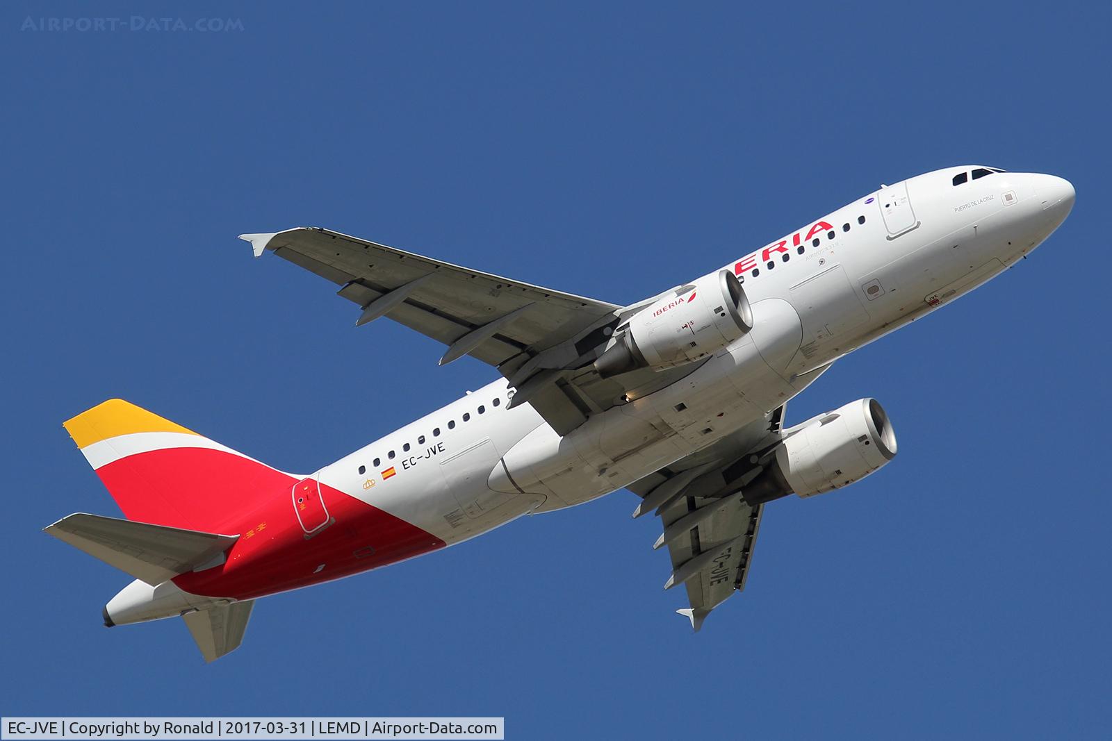EC-JVE, 2006 Airbus A319-111 C/N 2843, at mad