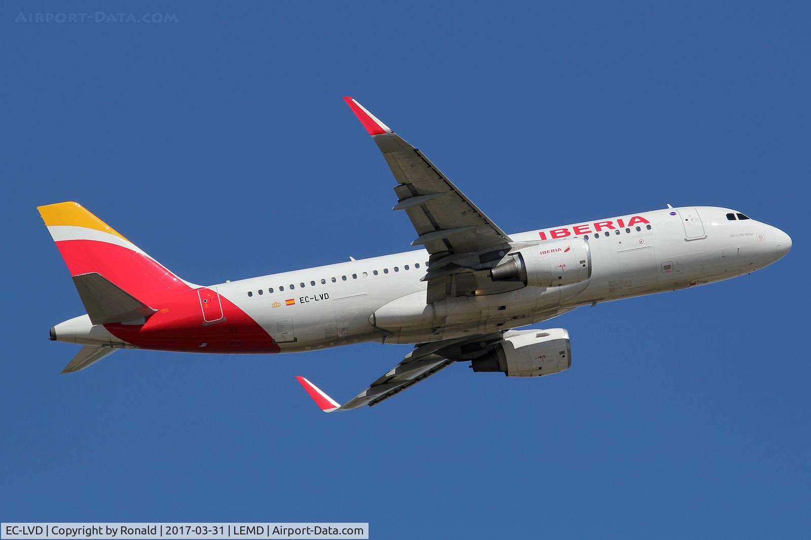 EC-LVD, 2013 Airbus A320-216 C/N 5570, at mad
