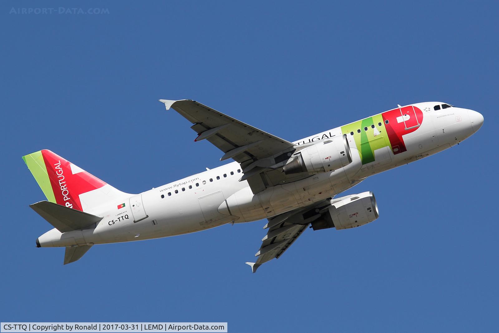 CS-TTQ, 1996 Airbus A319-111 C/N 629, at mad
