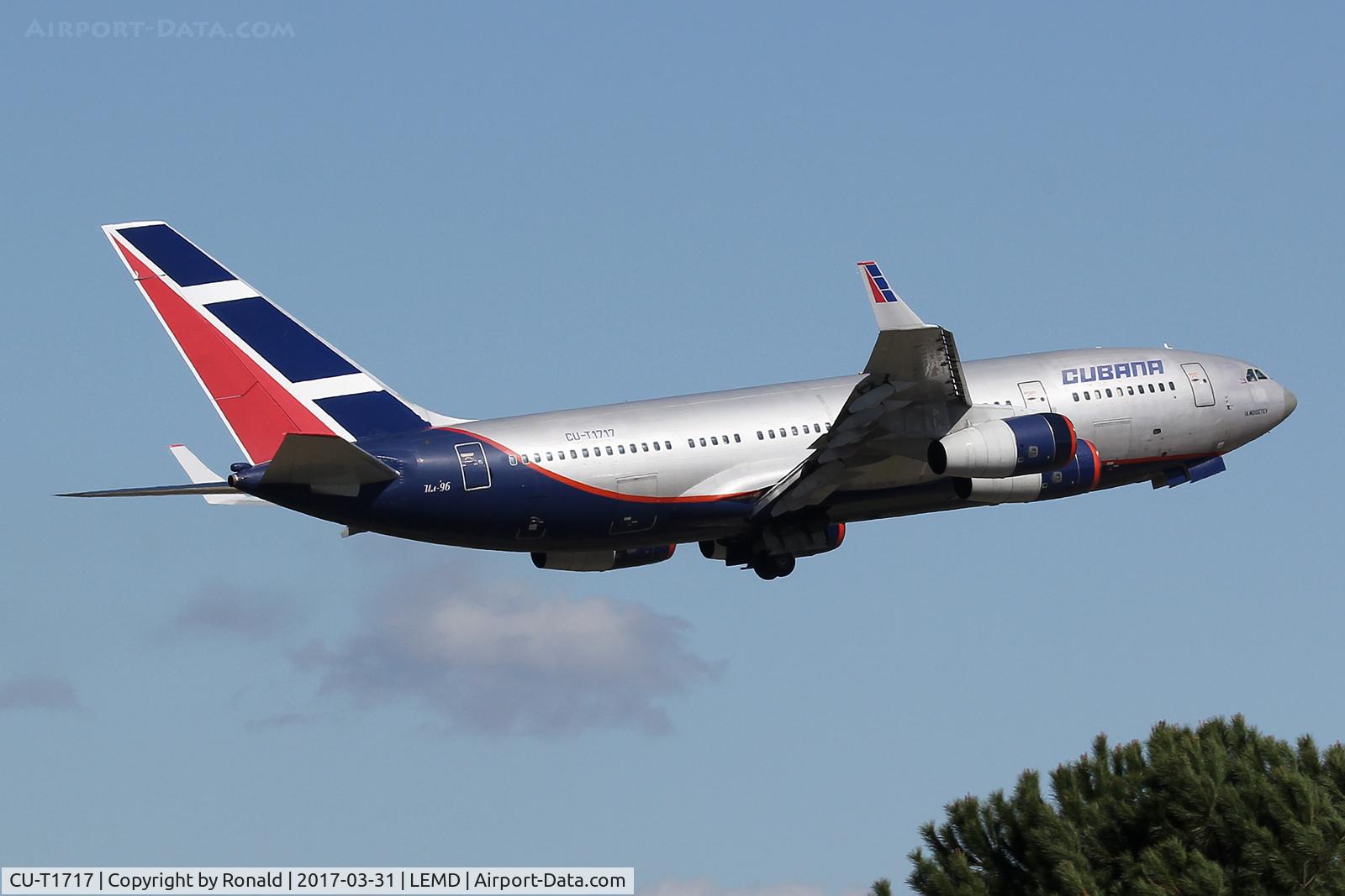 CU-T1717, 1992 Ilyushin Il-96-300 C/N 74393201005, at mad
