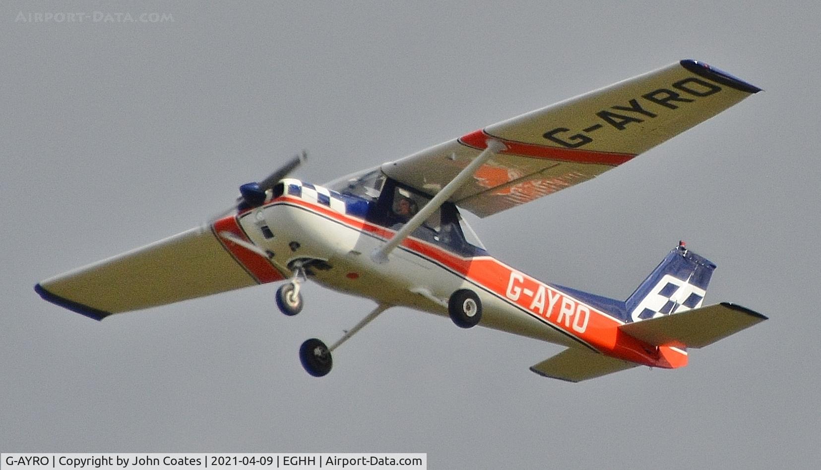 G-AYRO, 1971 Reims FA150L C/N 0102, Departing off 26
