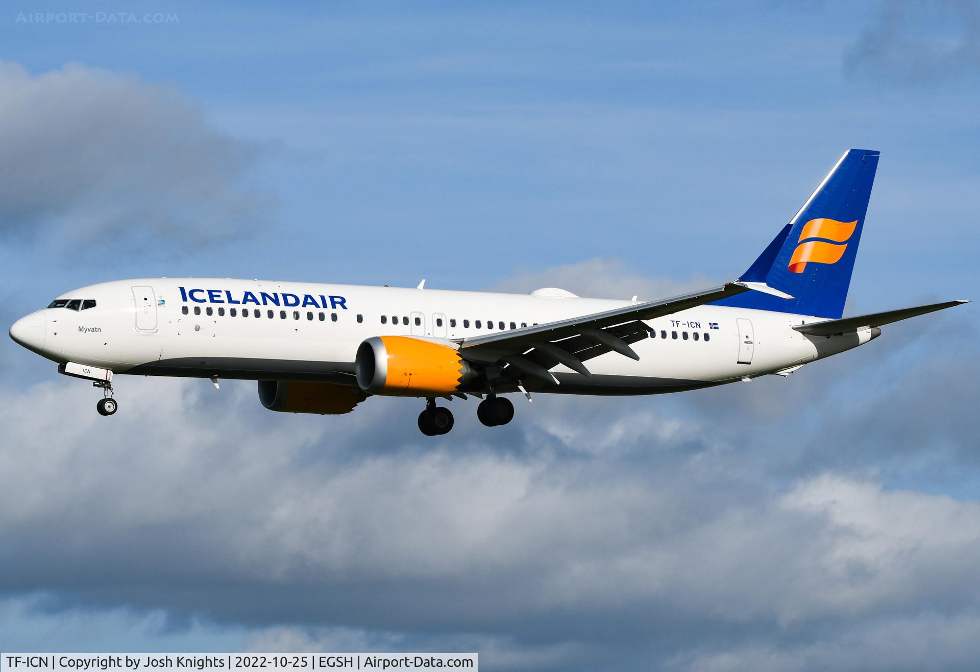 TF-ICN, 2019 Boeing 737-8 MAX C/N 44356, Arriving For Respray.
