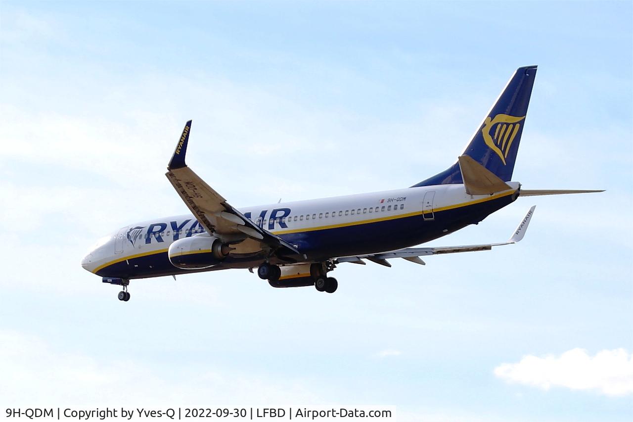 9H-QDM, 2016 Boeing 737-8AS C/N 44762, Boeing 737-8AS, On final rwy 23, Bordeaux Mérignac airport (LFBD-BOD)
