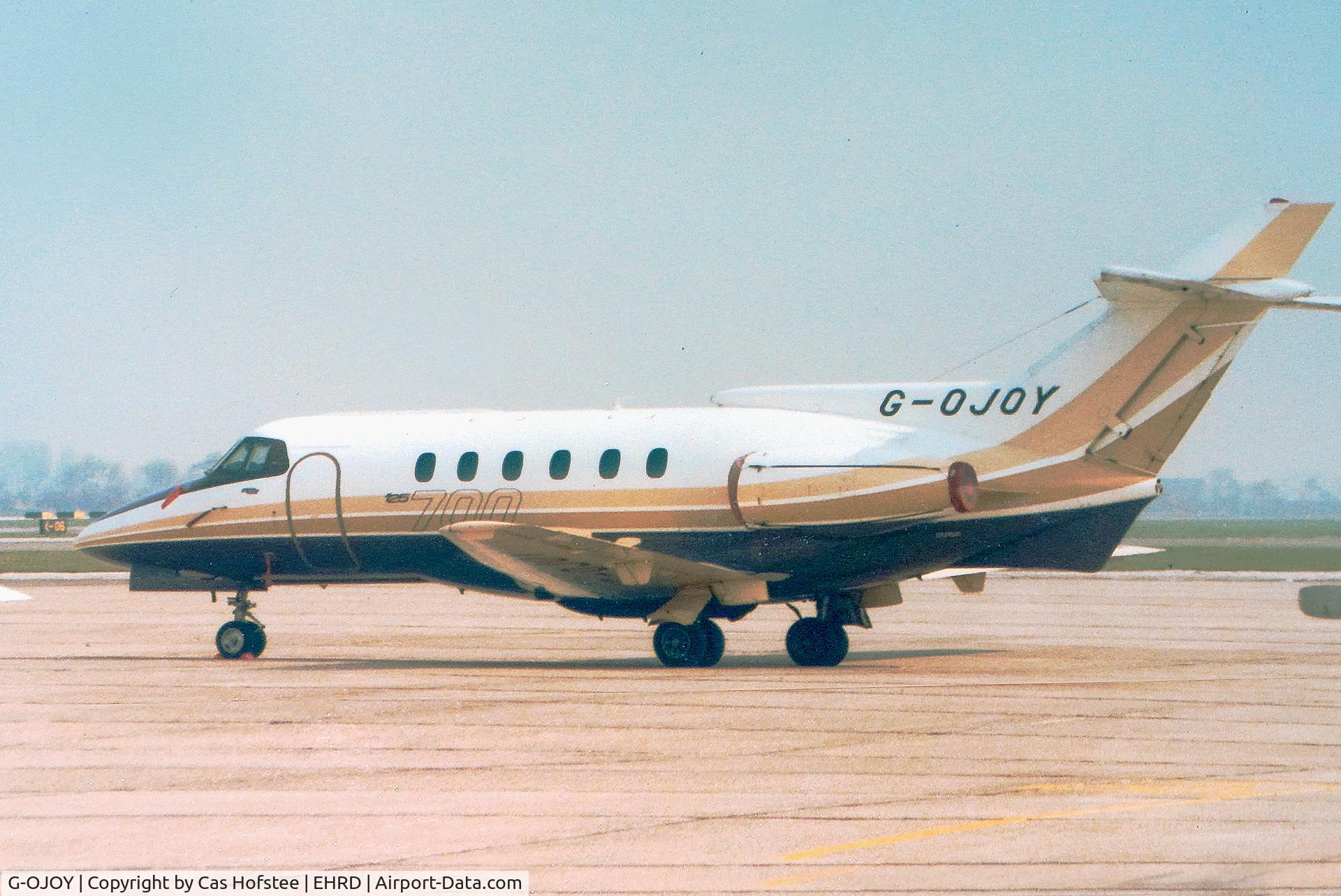 G-OJOY, 1979 British Aerospace HS.125 Series 700B C/N 257061, Rotterdam Airport 1981