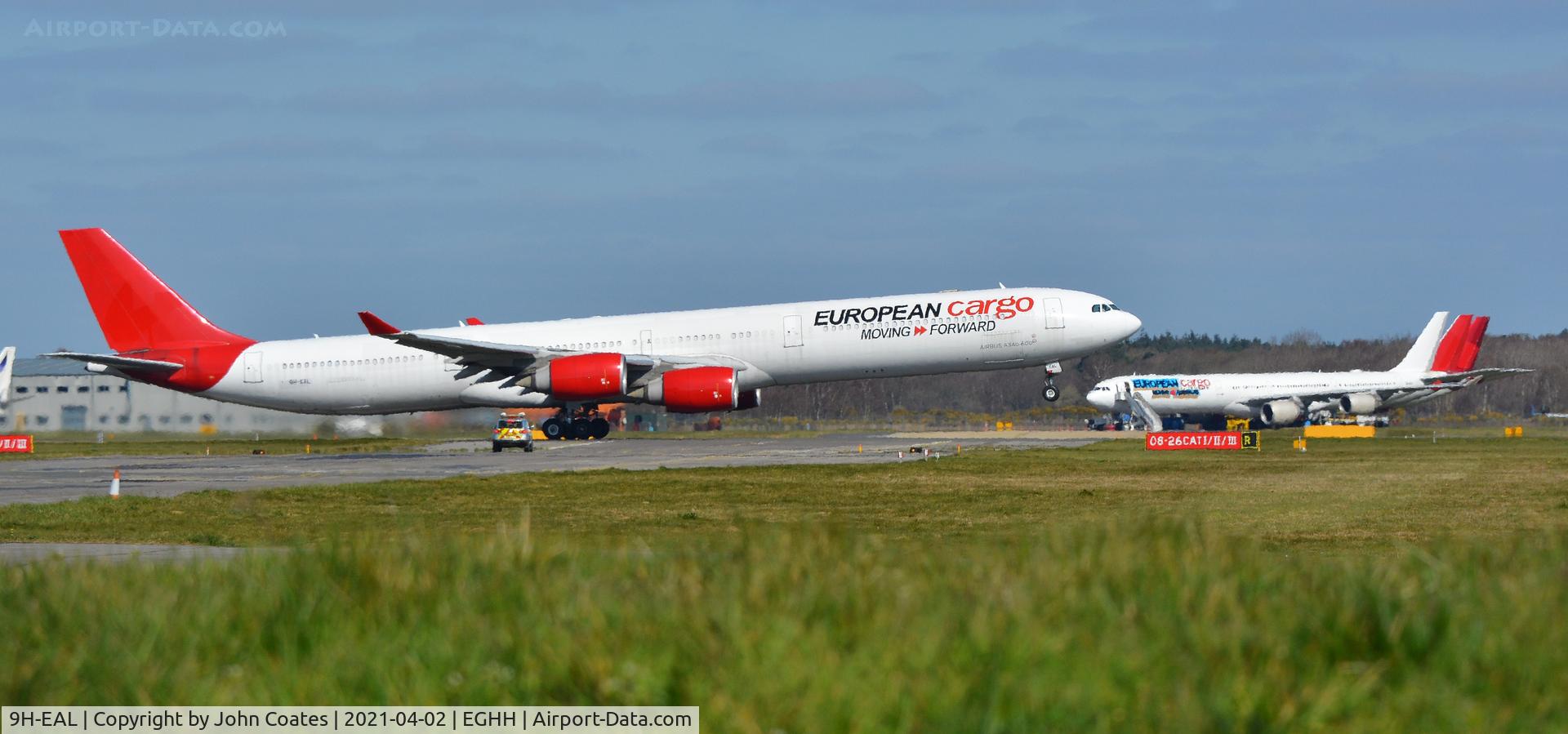9H-EAL, 2005 Airbus A340-642 C/N 622, Lifting off 08 past the fleet