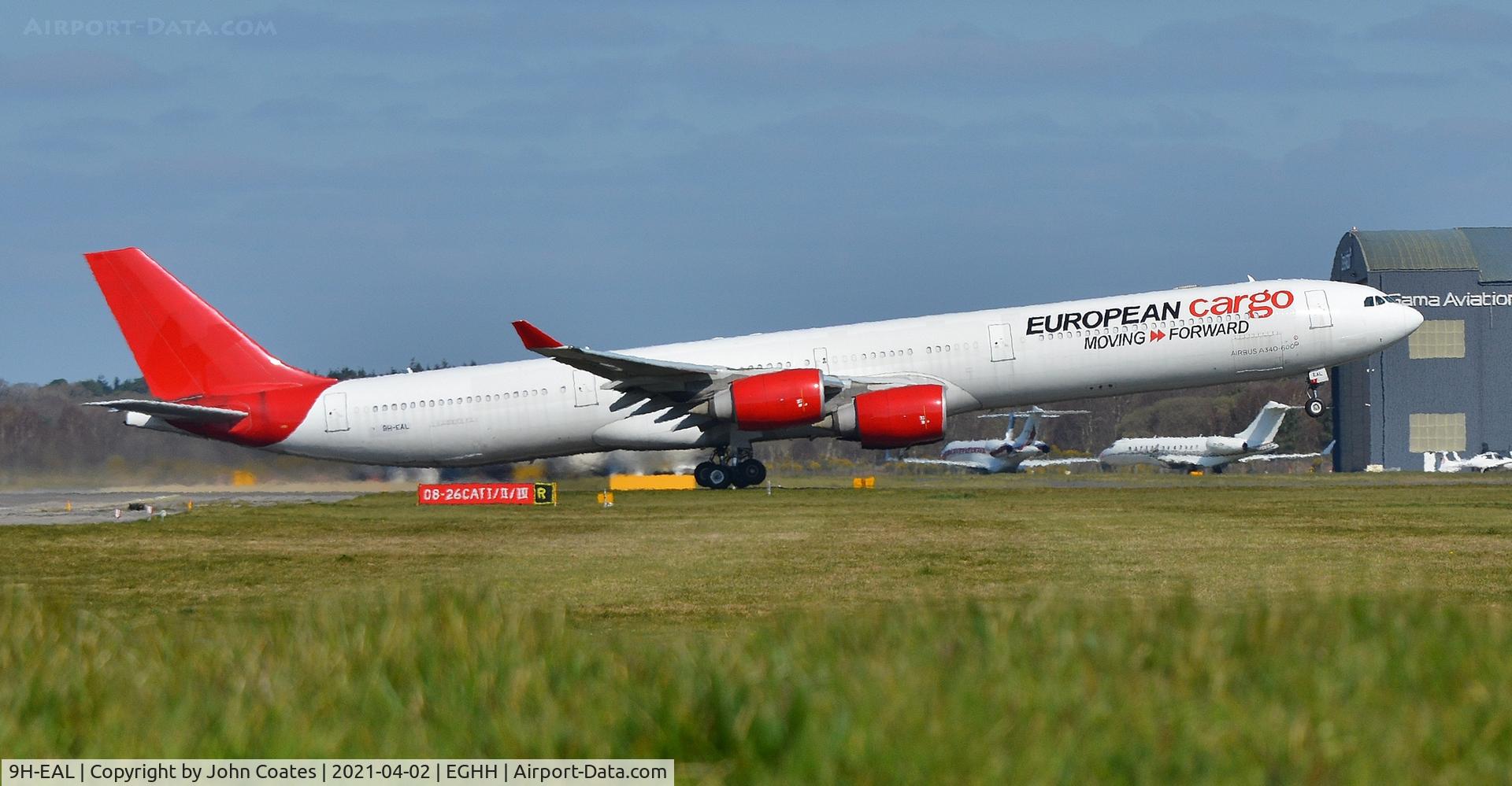 9H-EAL, 2005 Airbus A340-642 C/N 622, Departing off 08