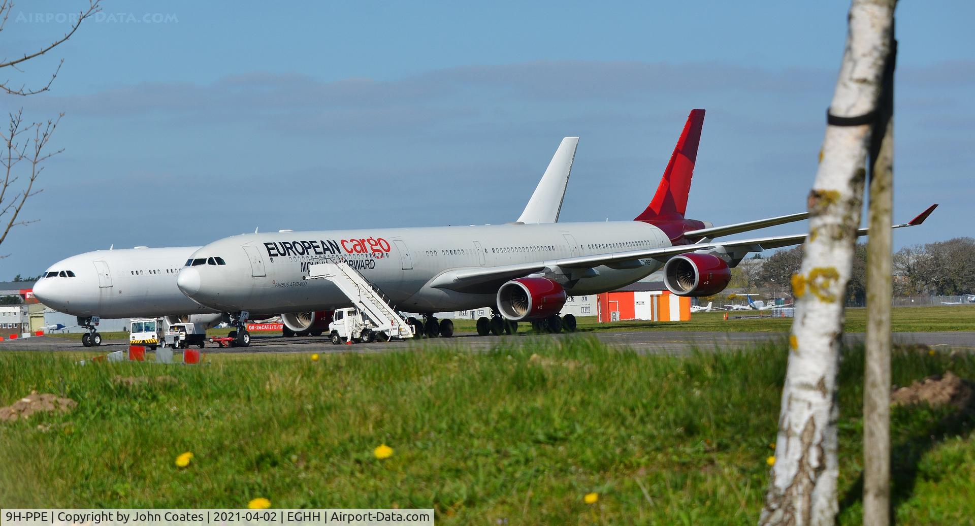 9H-PPE, 2006 Airbus A340-642 C/N 787, Parked in the trees