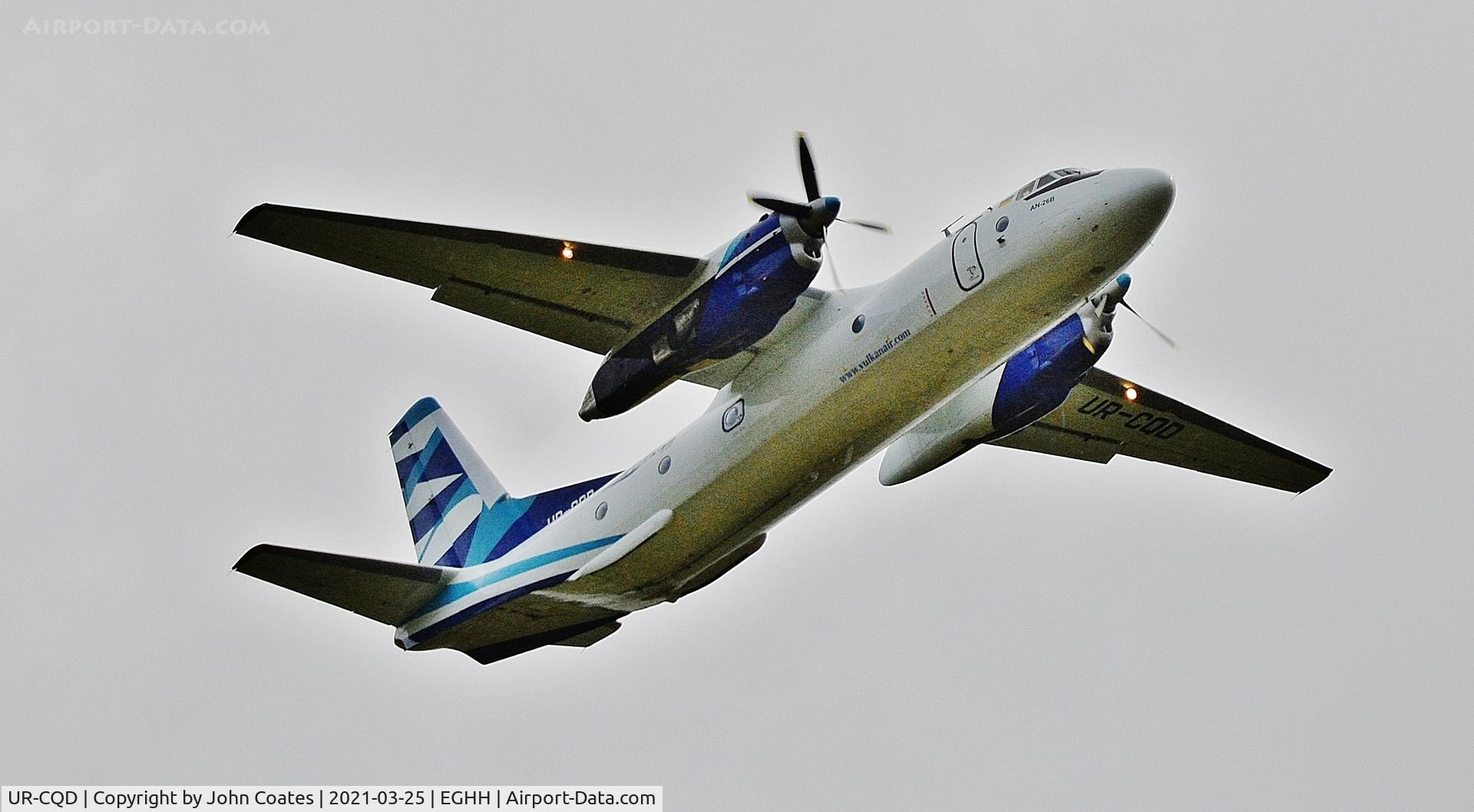 UR-CQD, 1980 Antonov An-26B C/N 10101, Rare visitor departs