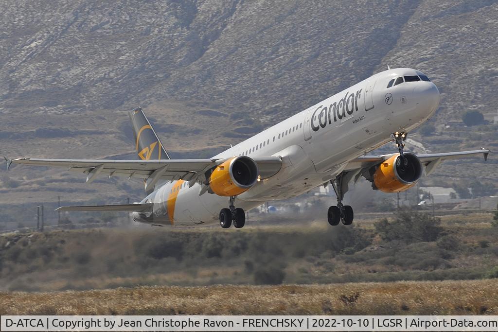 D-ATCA, 2010 Airbus A321-211 C/N 4334, CONDOR DE1603/CFG8CK SANTORIN to MUNICH