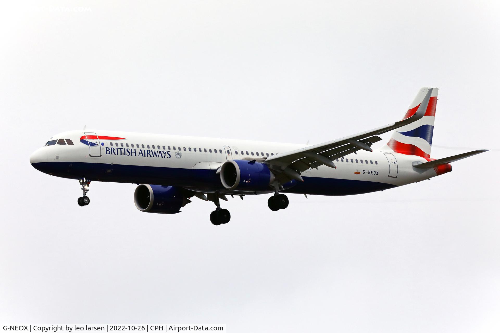 G-NEOX, 2019 Airbus A321-251NX C/N 9162, Copenhagen 26.10.2022