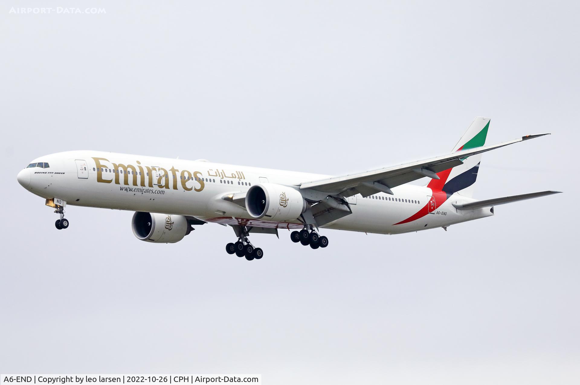 A6-END, 2012 Boeing 777-31H/ER C/N 41084, Copenhagen 26.10.2022