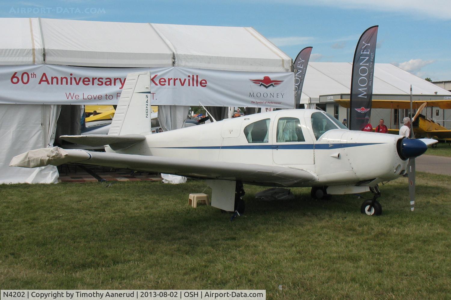 N4202, 1955 Mooney M20 C/N 1004, 1955 Mooney M20, c/n: 1004, AirVenture 2013