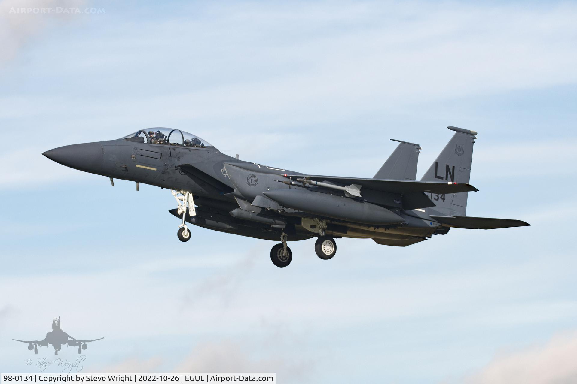 98-0134, 1998 McDonnell Douglas F-15E Strike Eagle C/N 1364/E225, RAF Lakenheath UK