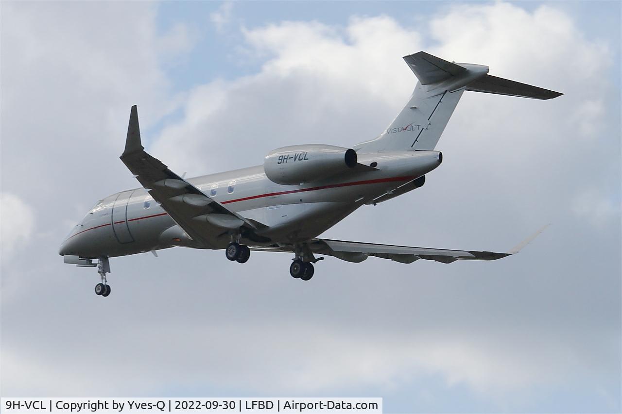 9H-VCL, 2015 Bombardier Challenger 300 (BD-100-1A10) C/N 20606, Bombardier Challenger 300, On final rwy 23, Bordeaux Mérignac airport (LFBD-BOD)