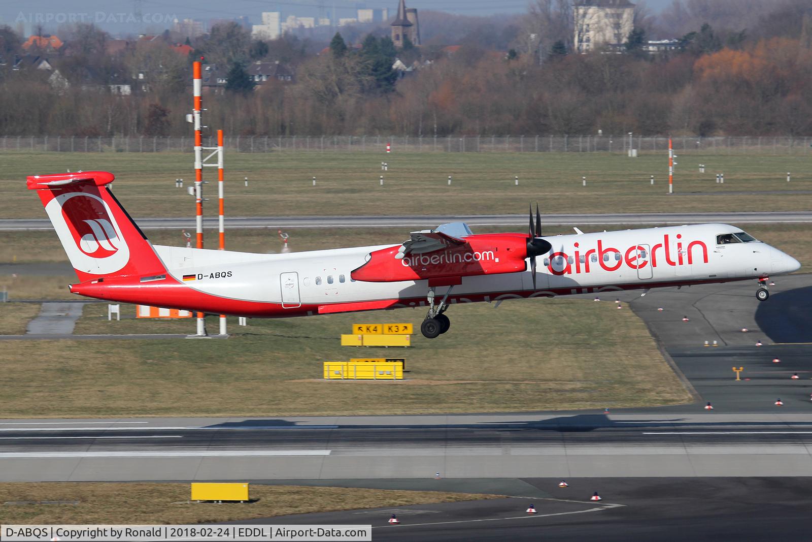 D-ABQS, 2016 De Havilland Canada DHC-8-402Q Dash 8 Dash 8 C/N 4539, at dus