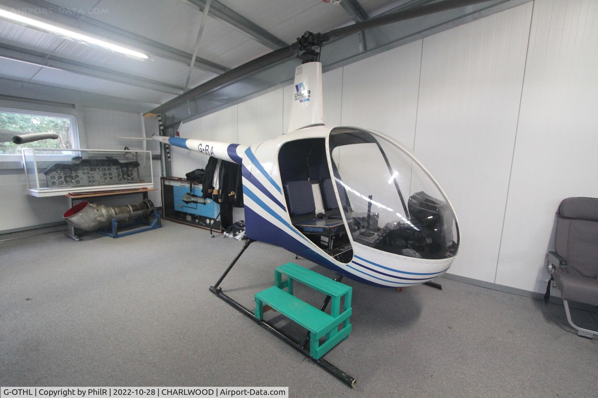 G-OTHL, 1987 Robinson R22 Beta C/N 0738, G-OTHL 1987 Robinson R22 Beta Gatwick Aviation Museum