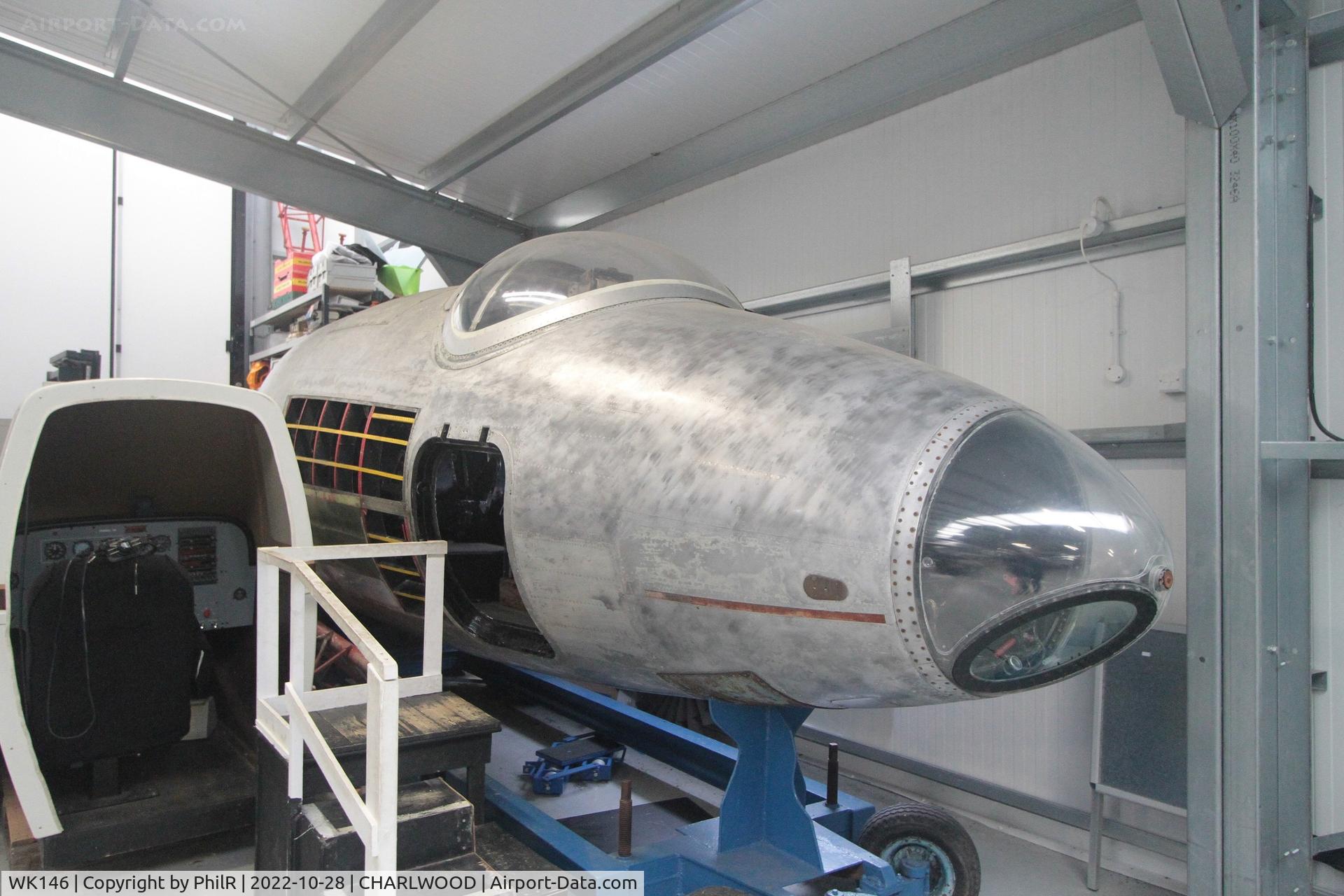 WK146, 1954 English Electric Canberra PR.7 C/N R3/EA3/6660, WK146 1954 English Electric Canberra B2 Gatwick Aviation Museum