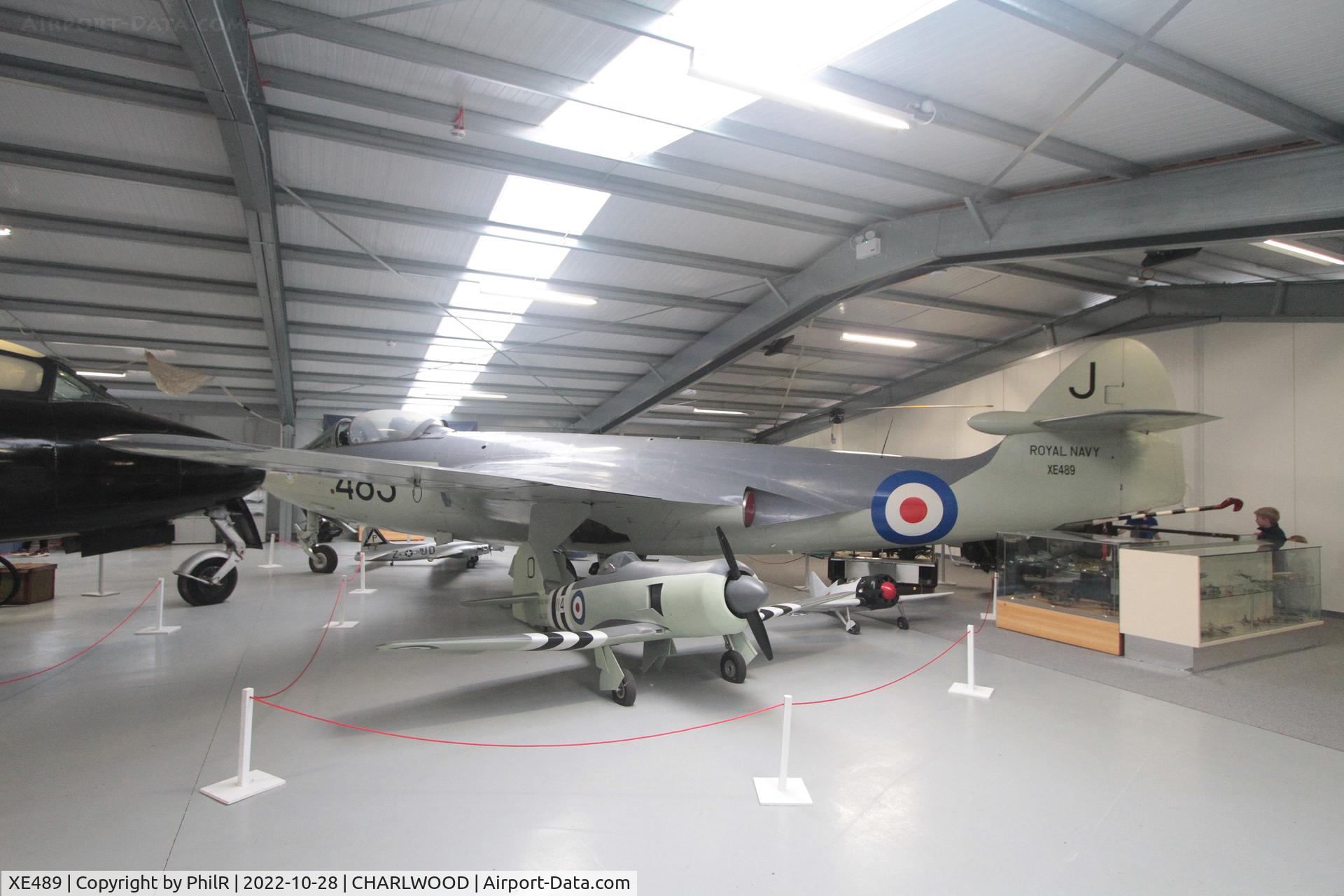 XE489, 1955 Hawker Sea Hawk FGA.6 C/N 6385, 'XE489' (WM983, XE364, G-JETH) 1955 Hawker Sea Hawk FGA6 FAA Gatwick Aviation Museum