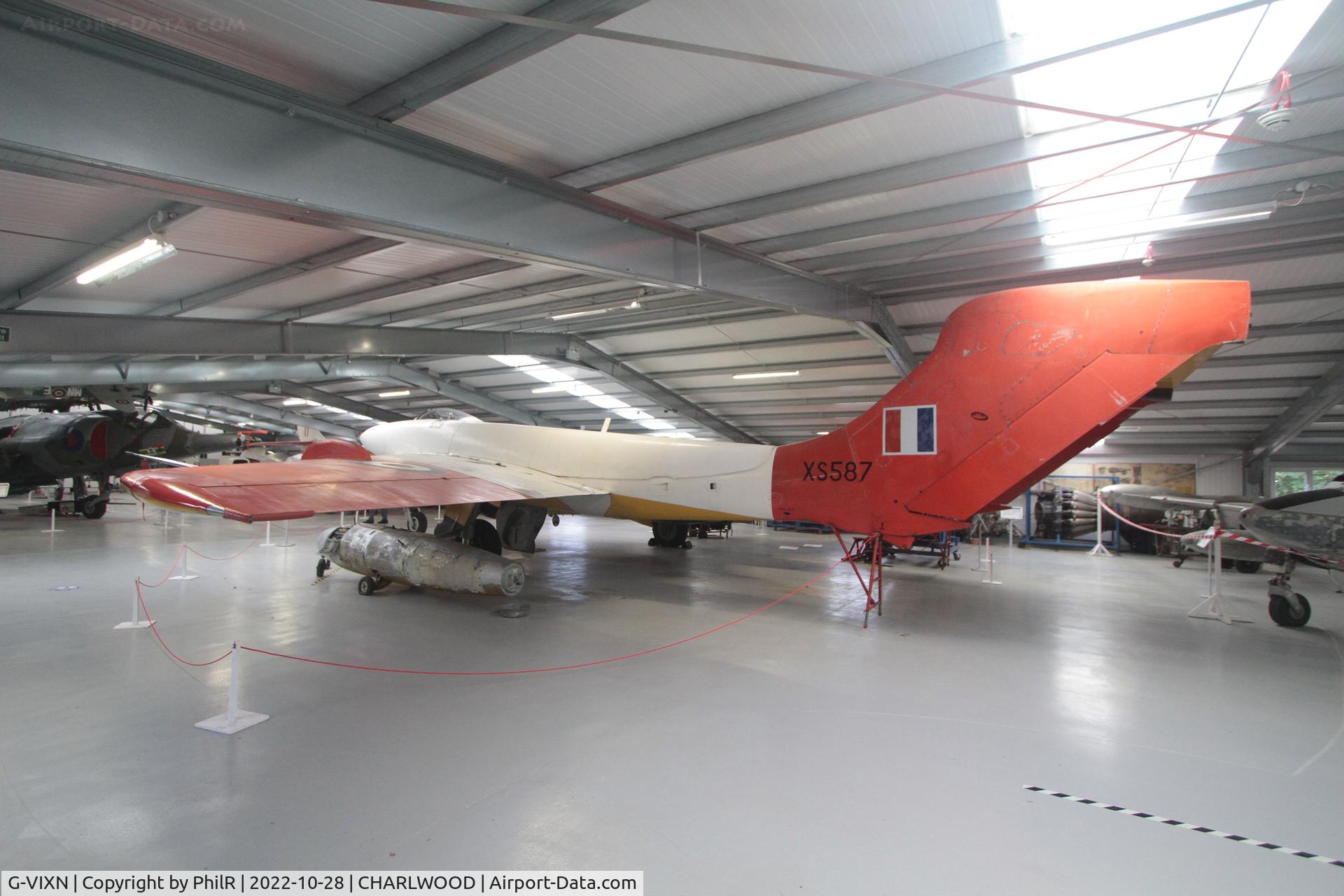 G-VIXN, 1965 De Havilland DH-110 Sea Vixen D.3 C/N 10145, XS587 (8828M, G-VIXN) 1965 DH110 Sea Vixen FAW(TT)2 Gatwick Aviation Museum