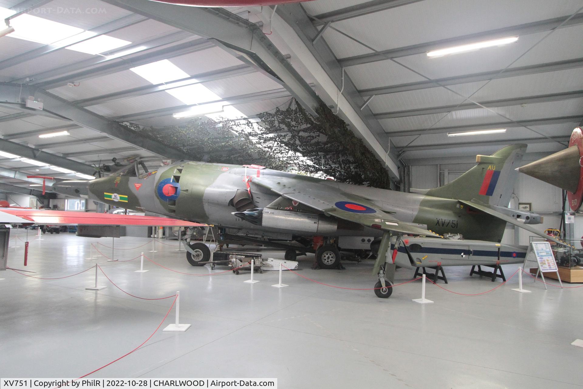 XV751, 1969 Hawker Siddeley Harrier GR.3 C/N 712014, XV751 (A2672, A2760) 1969 HS Harrier GR3 Gatwick Aviation Museum