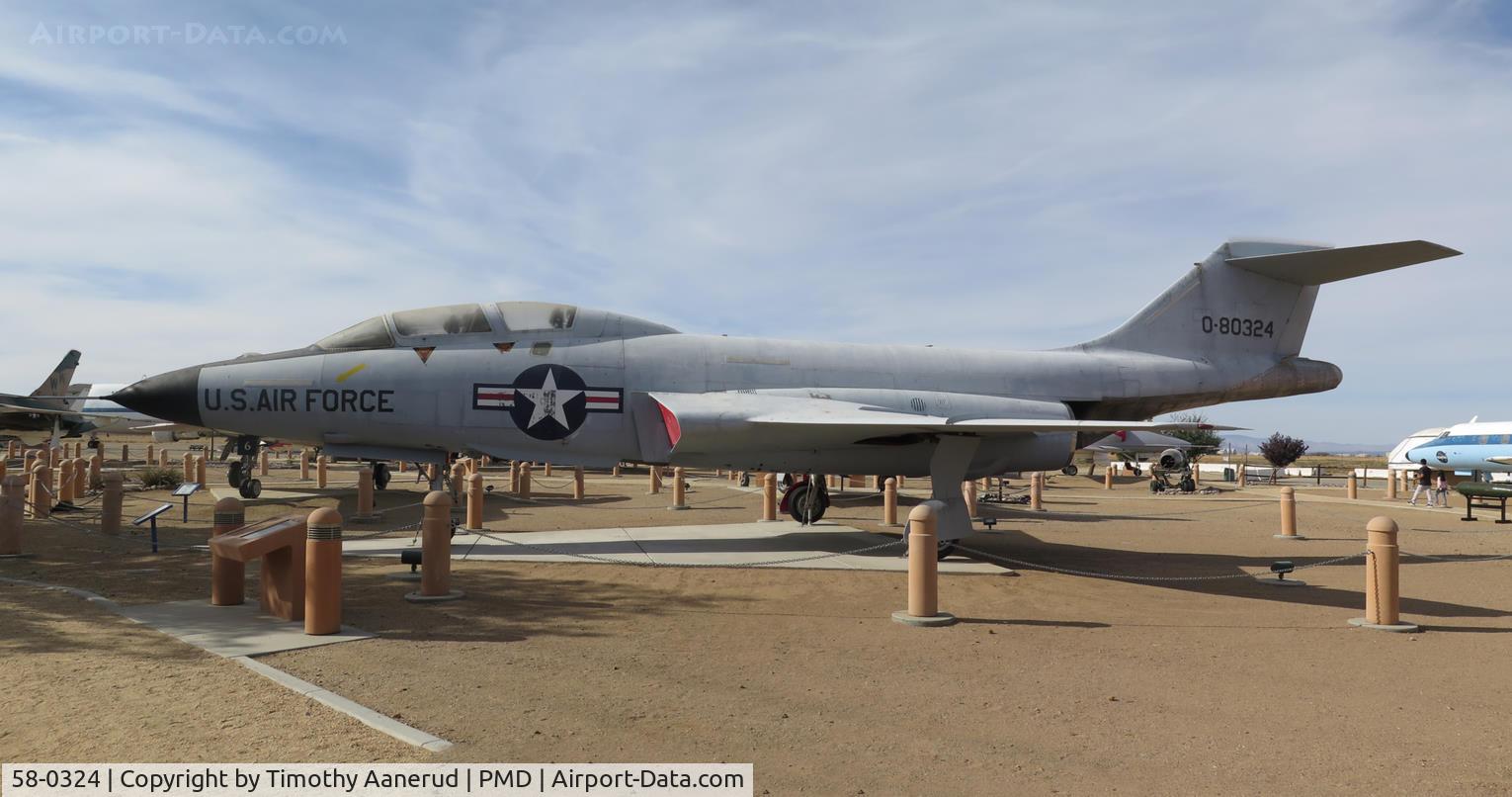 58-0324, 1958 McDonnell F-101F-111-MC Voodoo C/N 696, 1958 McDonnell F-101F-111-MC Voodoo, c/n: 696, 58-0324