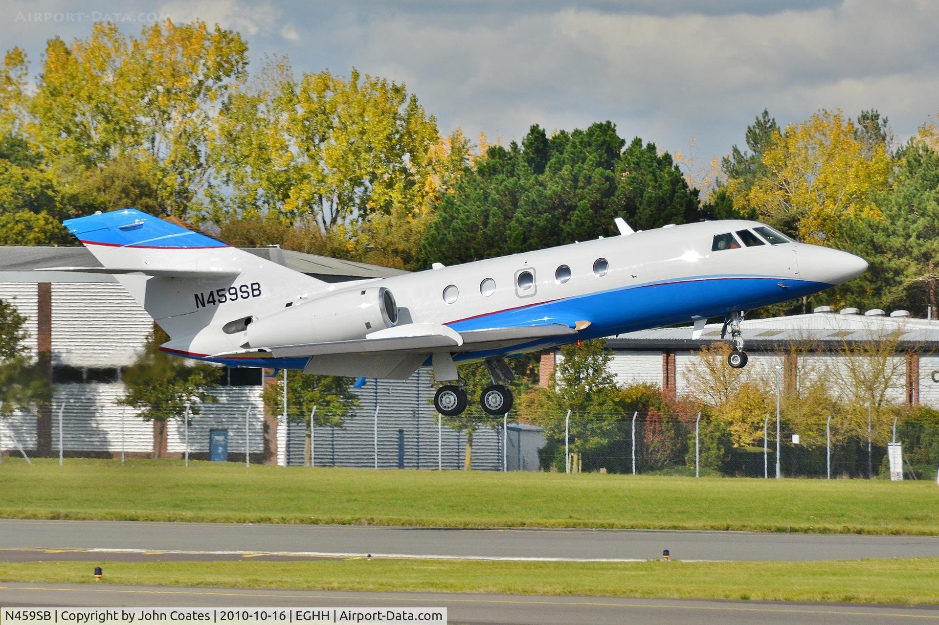 N459SB, 1978 Dassault Falcon 20F C/N 382, Arriving on 08