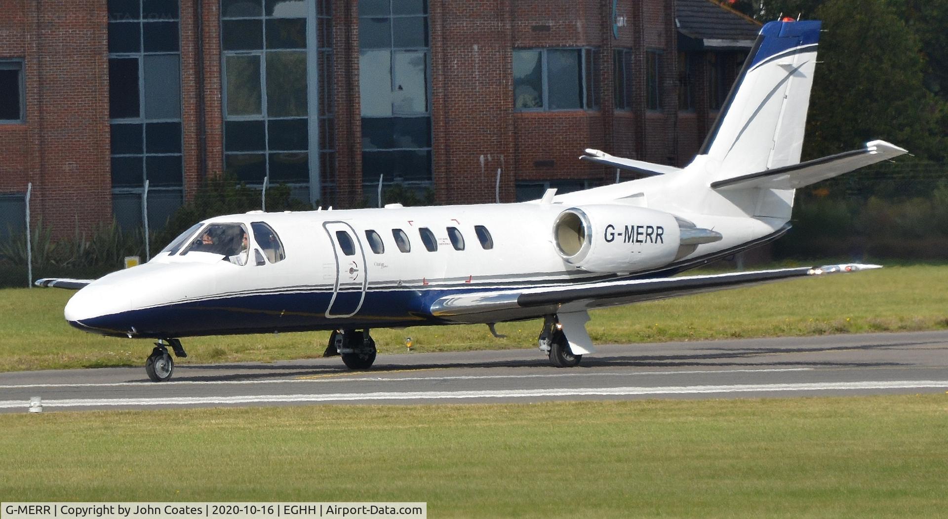 G-MERR, 1999 Cessna 550 Citation Bravo C/N 550-0874, Taxiing to depart