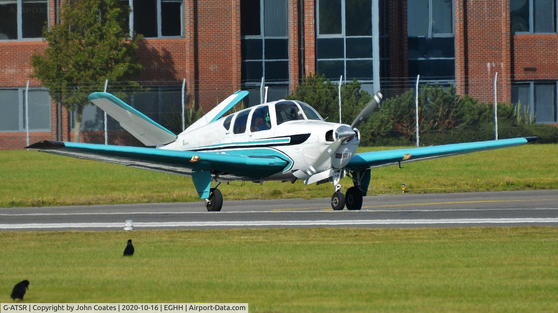 G-ATSR, 1959 Beech M35 Bonanza C/N D-6236, Taxiing to depart