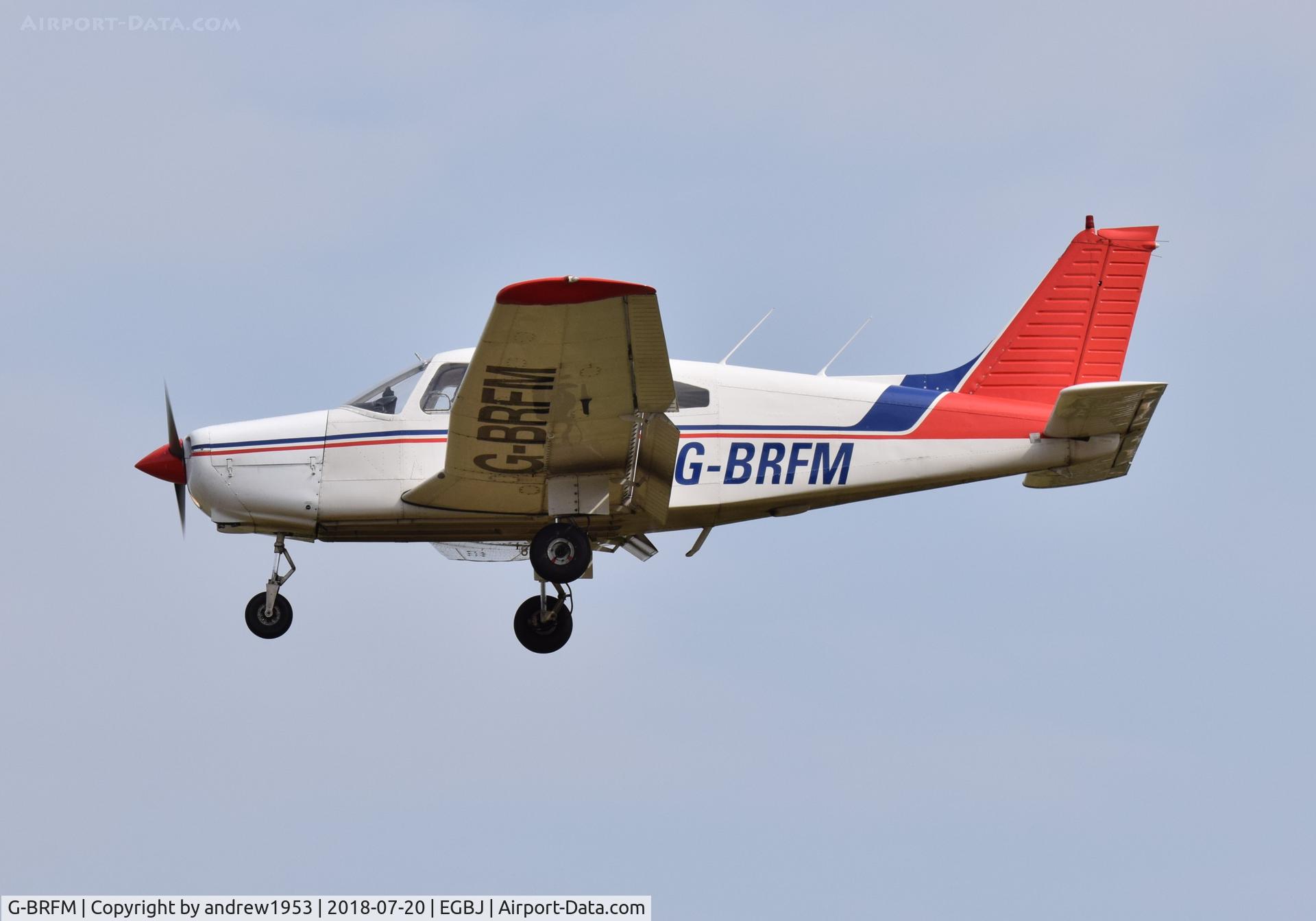 G-BRFM, 1979 Piper PA-28-161 C/N 287916279, G-BRFM at Gloucestershire Airport.