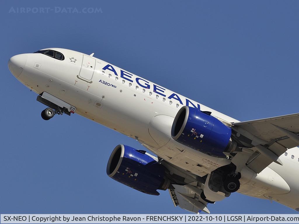 SX-NEO, 2019 Airbus A320-271N C/N 9400, AEGEAN A3367/AEE367 take off to Athénes