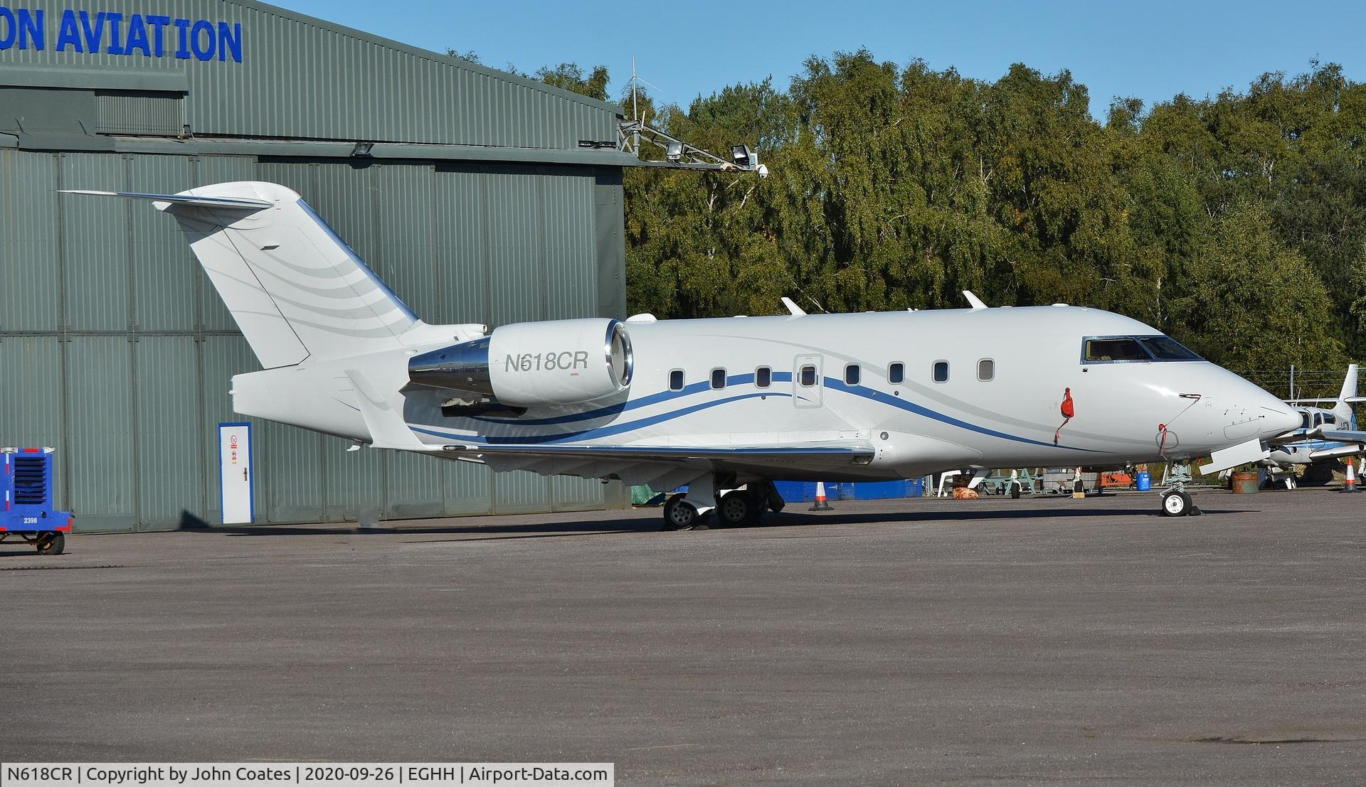 N618CR, 2001 Bombardier 604 (CL-600-2B16) C/N 5520, At Thurston Avn.