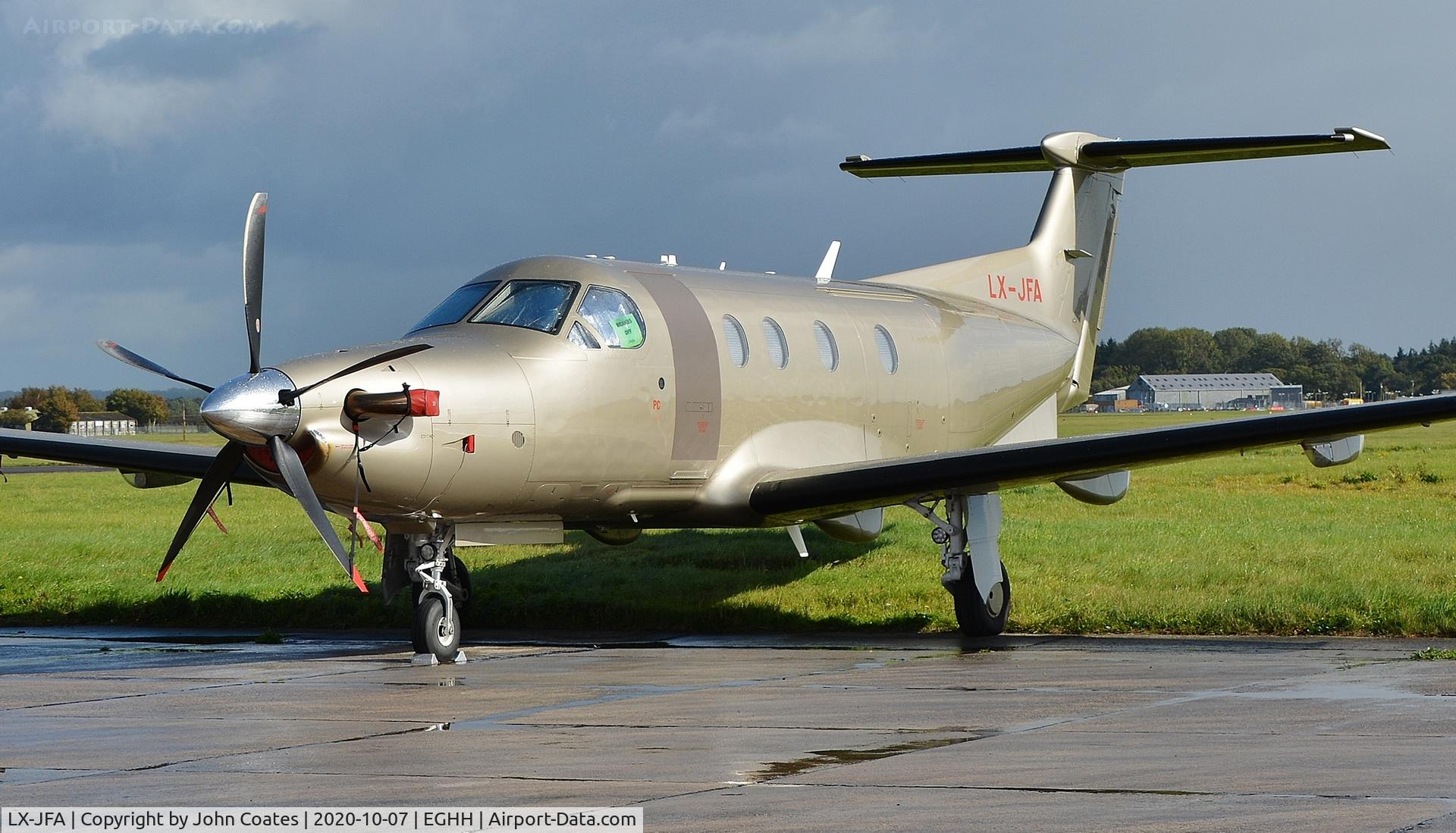 LX-JFA, 2016 Pilatus PC-12/47E C/N 1633, At BAS