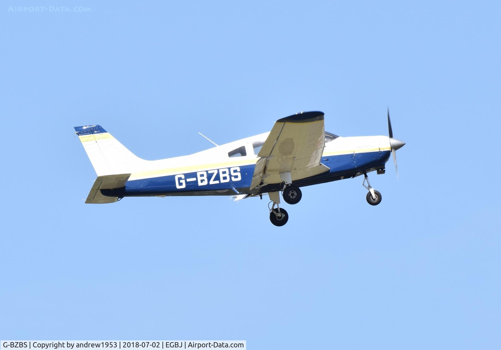 G-BZBS, 2000 Piper A-28-161 Cherokee Warrior III C/N 2842080, G-BZBS at Gloucestershire Airport.